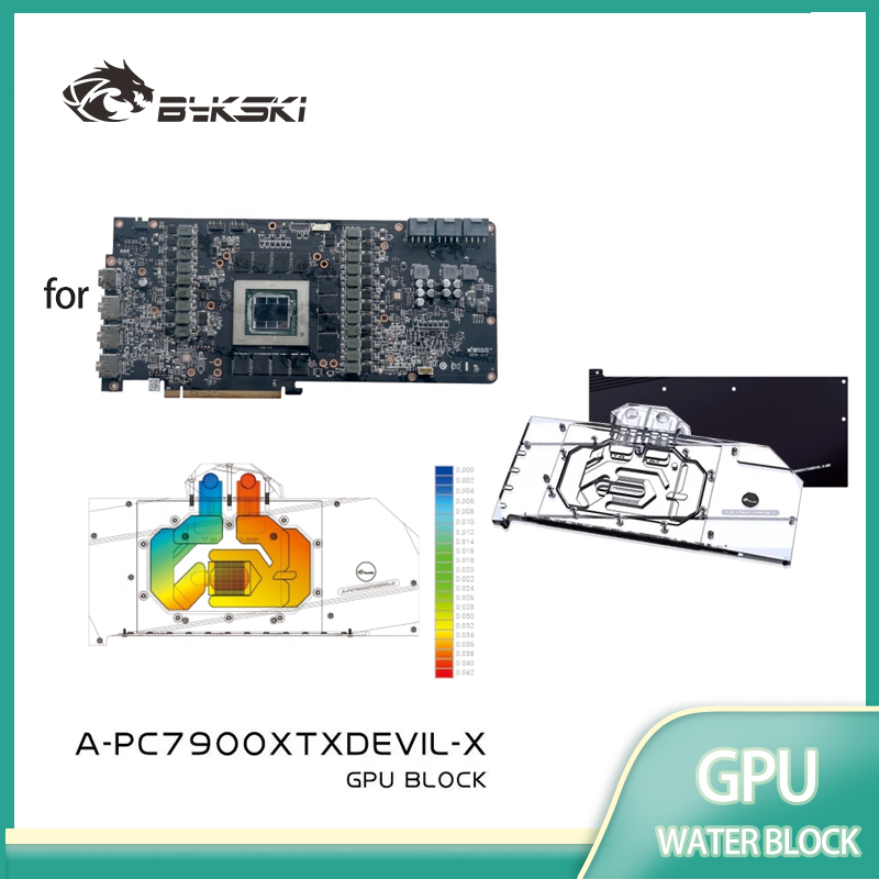 Rx 7900 Xtx 24Gb Video Card - Bykski A-PC7900XTXDEVIL-X GPU ウォーターブロック PowerColor Red