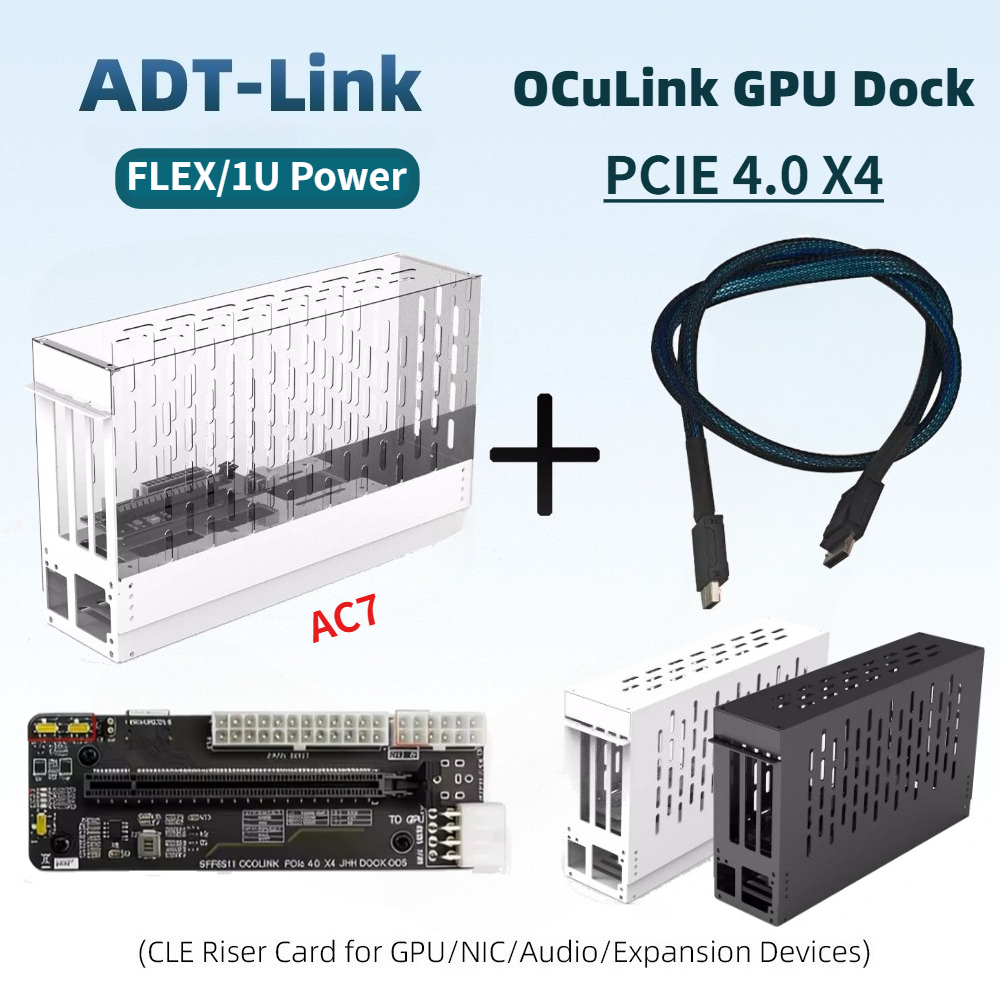 Oculink Egpu Dock Graphics Card - 50CM Oculink EGPUグラフィックカードドック（ノートパソコン/ミニPC用）64GB/s PCI-E 4.0 X4