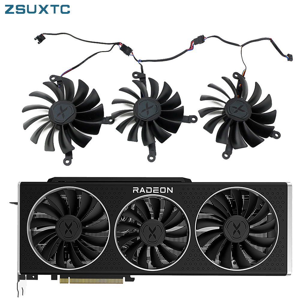 Rx 6900 Xt 16Gb - 冷却ファンcf9015u12d cf1015u12d 6900xt,xfx,スピードスター,qick merc 319 amd