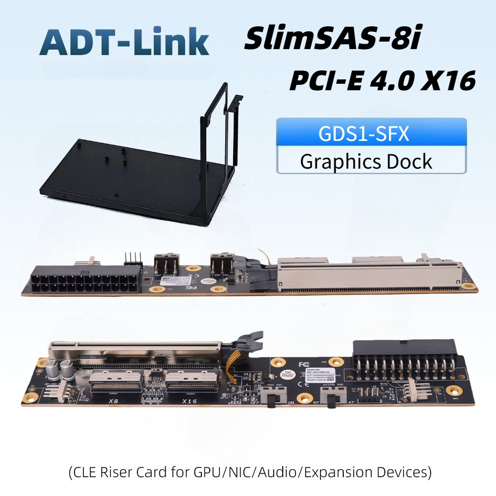 Oculink Egpu Dock Graphics Card - デュアル SlimSAS 8i グラフィックス GPU ドック