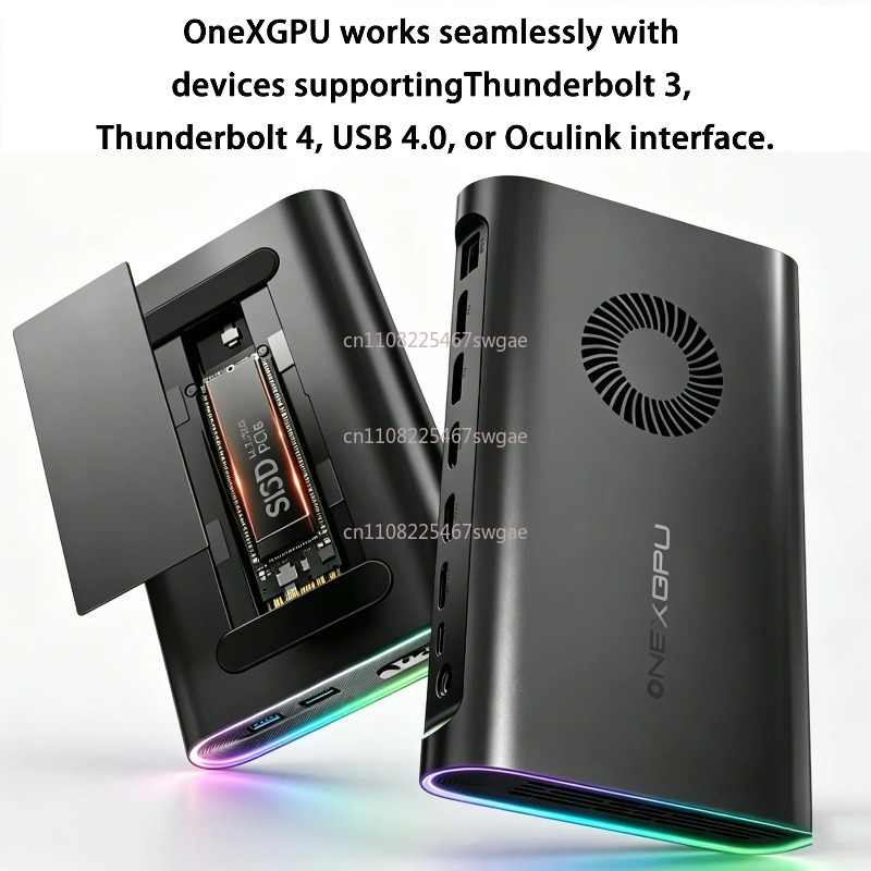 Oculink Egpu Dock Graphics Card - EGPU OCuLink USB4 ノートパソコン用ハンドヘルドゲーミングドッキングステーション ONEXGPU AMD