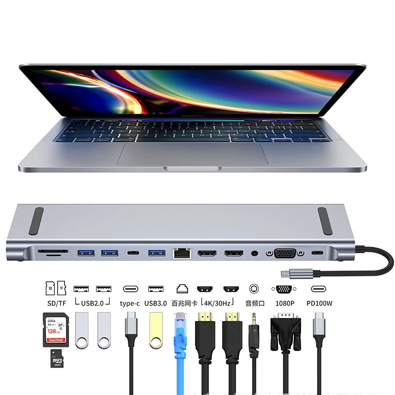 USB C 3.0 ハブ タイプ C からマルチ 4K HD - 4 Hdmi Multi Monitor Video Card 4K のレビューと価格
