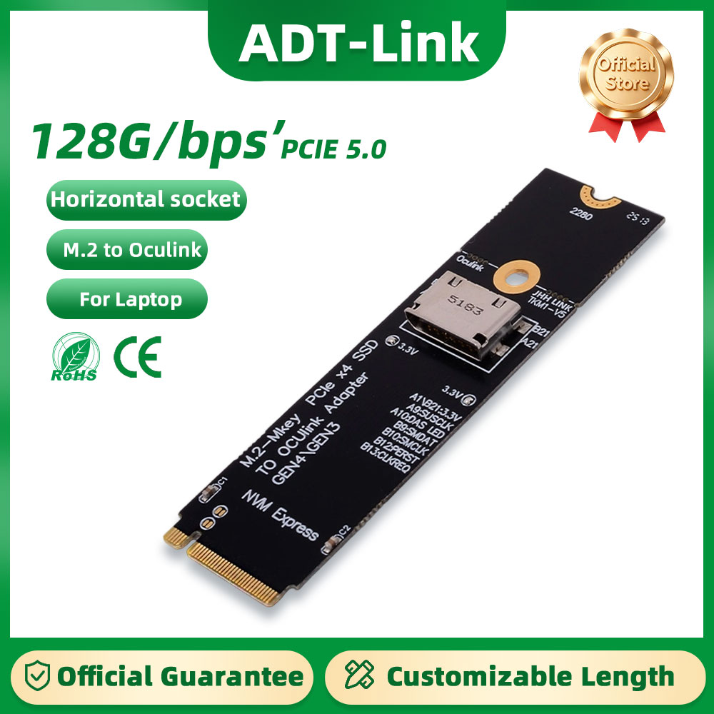 ADT-Link PCIe 5.0 X4 to OCuLin - Oculink Egpu Dock Graphics Card のレビューと価格