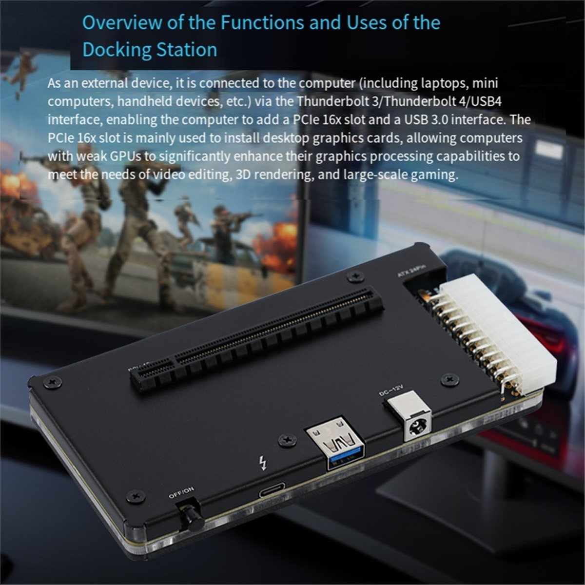 ABIU プロフェッショナル 外付けGPU Thunderb - Thunderbolt 4 External Gpu Enclosure のレビューと価格